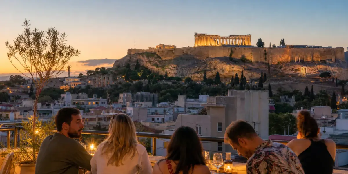 Immagine editoriale di Atene, Grecia, per organizzare un viaggio di gruppo