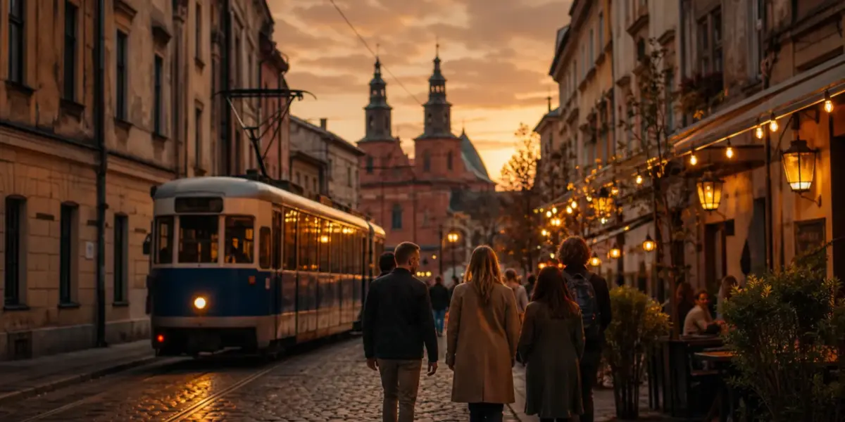 Immagine editoriale di Cracovia, Polonia, per organizzare un viaggio di gruppo
