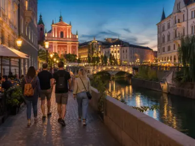 Immagine editoriale di Lubiana, Slovenia, per organizzare un viaggio di gruppo