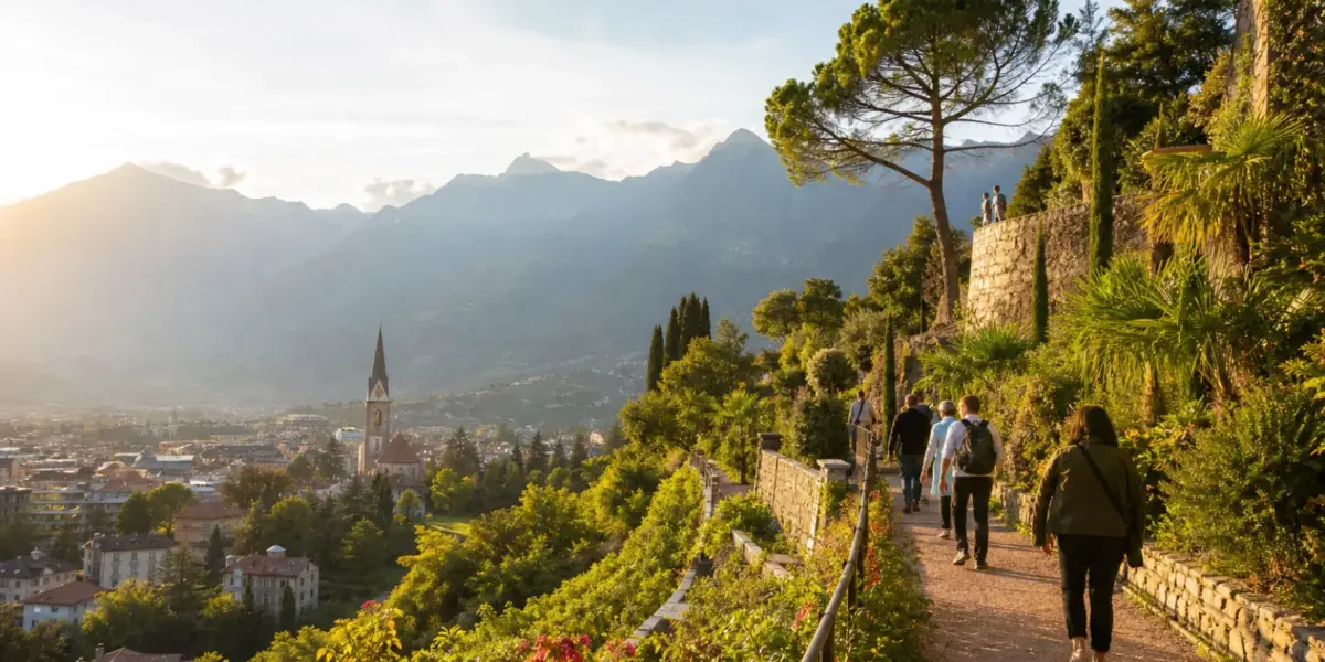 Immagine editoriale di Merano, Italia, per organizzare un viaggio di gruppo