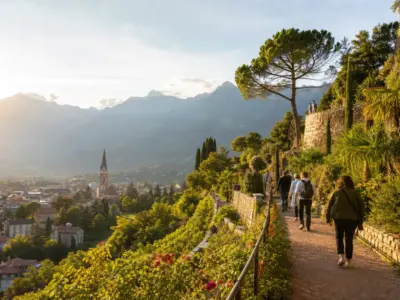 Immagine editoriale di Merano, Italia, per organizzare un viaggio di gruppo