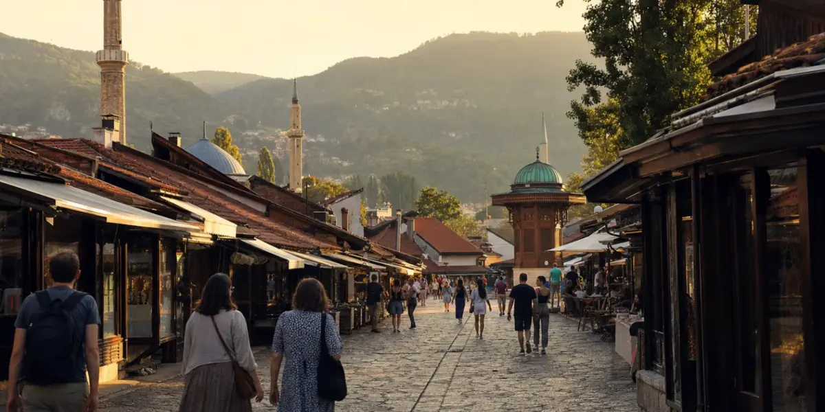 Immagine editoriale di Sarajevo, Bosnia ed Erzegovina, per organizzare un viaggio di gruppo