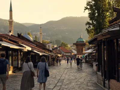 Immagine editoriale di Sarajevo, Bosnia ed Erzegovina, per organizzare un viaggio di gruppo