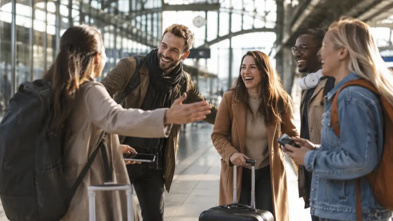 Amici Felici Viaggio Stazione