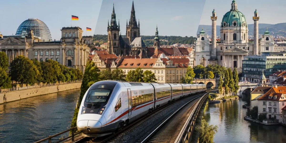 Berlino, Praga e Vienna in treno