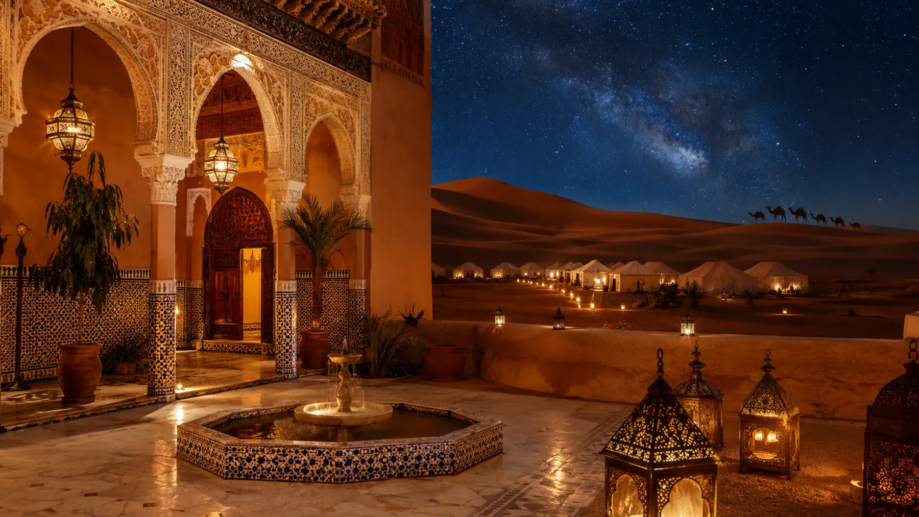Marocco tra citta imperiali e notte nel deserto